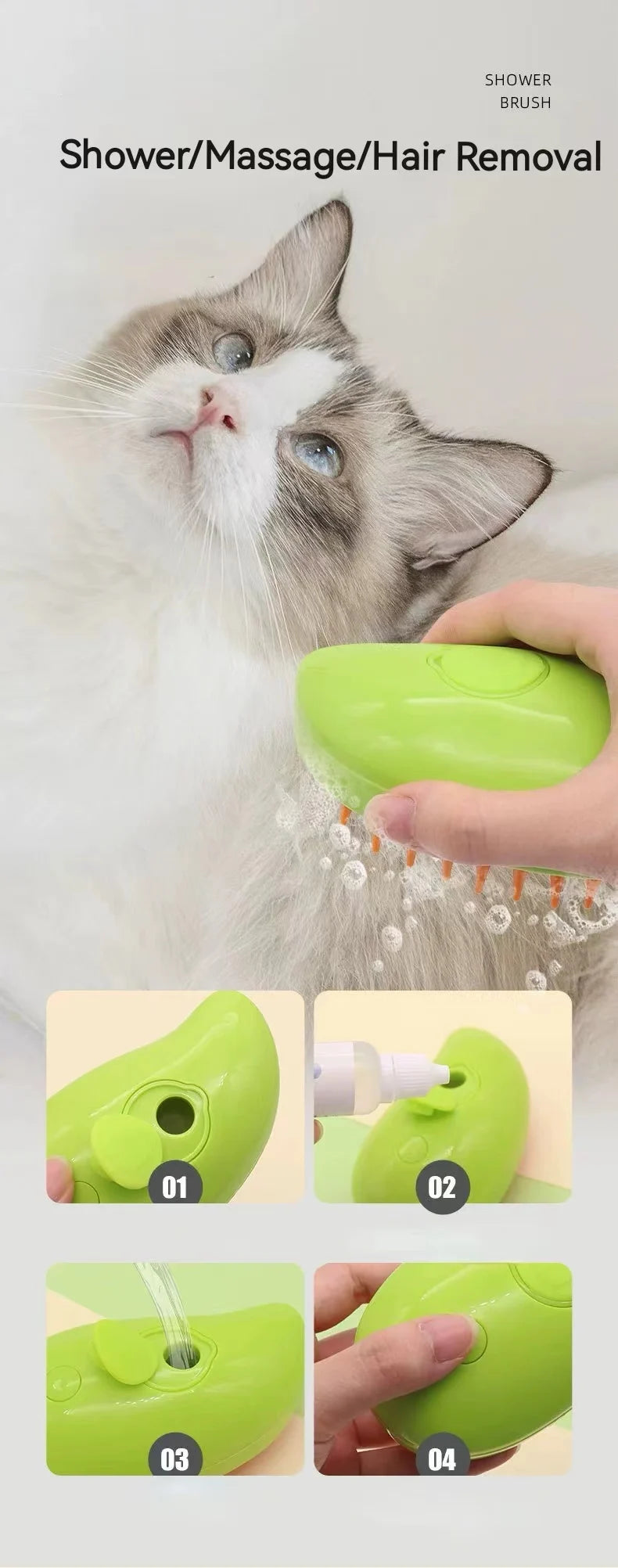 3-in-1 Pet Hair Brush (dummy)