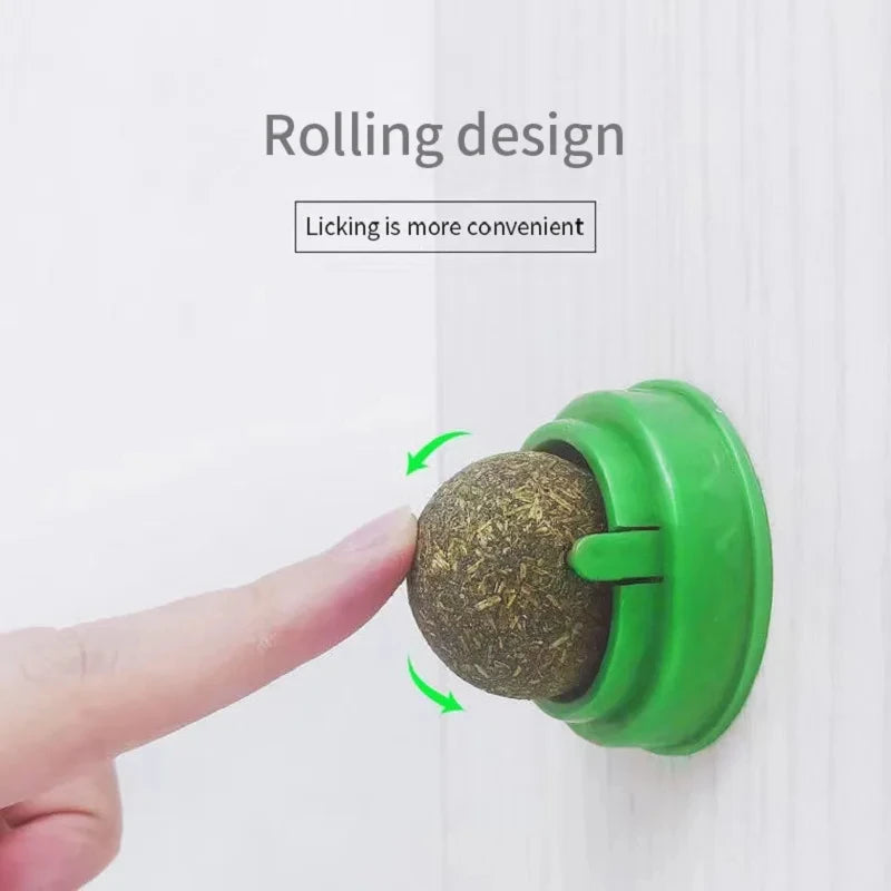 Purr-fect Catnip Wall Ball Toy